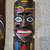 2 Vintage Hand Carved Mexican Wooden Masks folk art 3 thumbnail