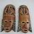 Pair Of Vintage African Hand Carved Wooden Tribal Masks Wall Art 12" 1 thumbnail