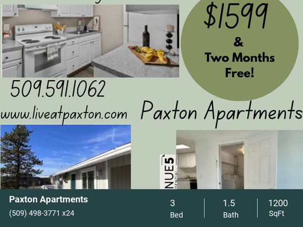 $1,650 / 3br - 1200ft2 - ¡DOS MESES GRATIS, ven y visítanos!63879022914945120