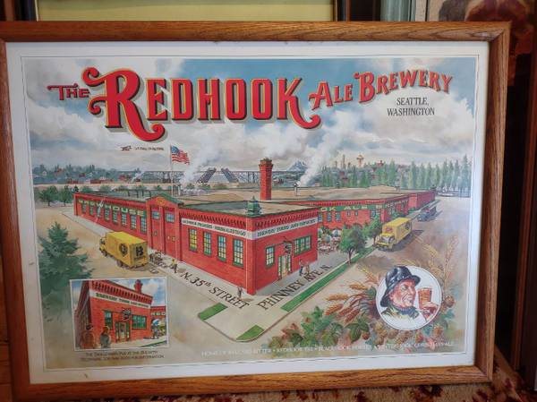 Beer Sign from ~ The Redhook Ale Brewery – Seattle Washington 1