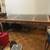 Oversized wood boardroom desk table large with 3 drawers. 38”x76”x30”H 1 thumbnail