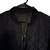 Black Quilted Bomber Jacket Lightweight Zip Up Outerwear 3 thumbnail