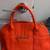 Orange handbag purse tote Paisley liner new 1 thumbnail