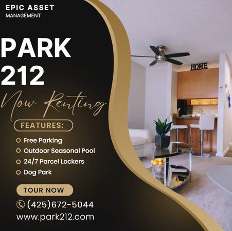 $1,728 / 1br - 680ft2 - Spice Up Your Life at Park 212 ! Ready Move In 1 BR Available Now! (Edmonds)63884886977027120