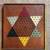 Vintage Handmade Wooden Game Board Chinese Checkers 1 thumbnail