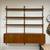 Vintage Mid Century Poul Cadovius 2 Bay Teak Wall Unit 2 thumbnail