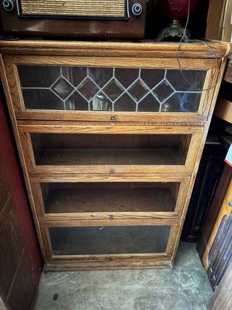 Barrister Cabinet Glass Bookshelf Lawyer Bookcase barrister’s shelf  T 1