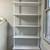 CB2 Stairway 72.5" White Metal Wall Mount Bookcase Display Shelve 4 thumbnail