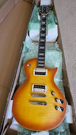 Brand New ESP LTD EC-1000T Fluence Honey Burst Satin 1