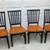 Set of 4 , Two-tone, solid wood dining / dinner / table chairs Good condition se 2 thumbnail