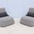 Modern Patricia Urquiola for Coalesse Hosu Lounge Chairs Ottoman Pair 2 thumbnail