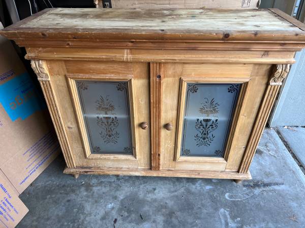 Cupboard Austrian unfinished pine 1