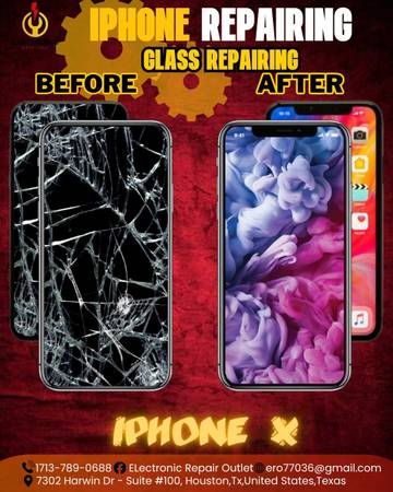 Iphone X glass repair 1