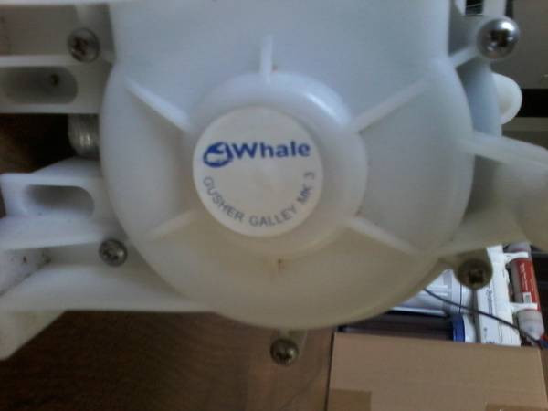 Whale Gusher Foot Operated Galley Pump Left Handed Lever 1