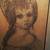 Vintage Framed Charcoal Drawing of Girl Signed 2 thumbnail