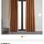 Burnt Pumpkin Velvet Solid 50 in. W x 96 in. L Lined Rod Pocket Blackout Curtain 1 thumbnail