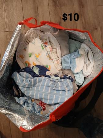Bag of baby boy clothes 1