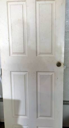 Solid core Right hand door. 36" with hinges. 1