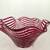 Hand Blown Glass Eye Studio Pink Caned Bowl 8” 2 thumbnail