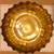 1940’s Amber Glass Ashtray & Coaster / Fosteria Glass 3 thumbnail