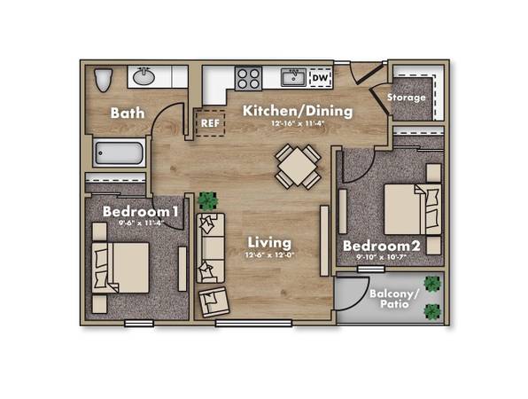 $1,524 / 2br - 770ft2 - 2B/1B, Easy Access to Public Transportation, Bike Storage (16503 E Burnside St, Portland, OR)63867269982977123