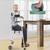 Costway Foldable Aluminum Alloy Walker Wheel Walking Frame W/ Seat & Armrest Pad 2 thumbnail