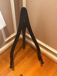 Triangular Folding Wooden Instrument Stand with Padded Holders 1