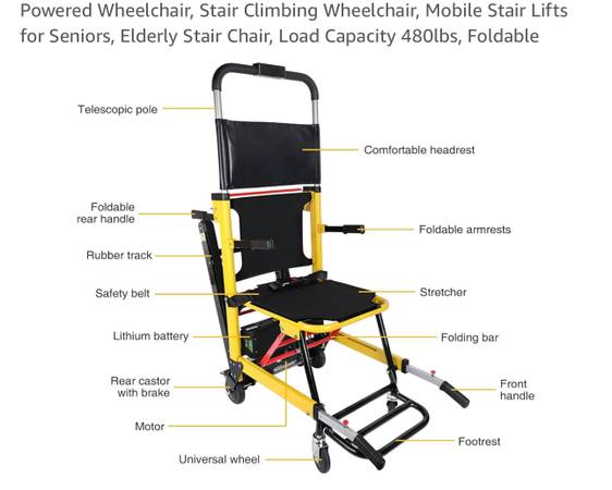 ELECTRIC STAIR CLIMBING WHEELCHAIR 1