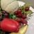 Lg Fall harvest bounty 16 faux vegetables & fruit woven basket display 8 thumbnail