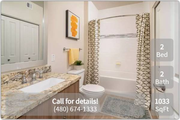 $1,829 / 2br - 1033ft2 - Lovely community! Simply breath-taking! Come in and see for yourself! (Tempe)64024821182593121