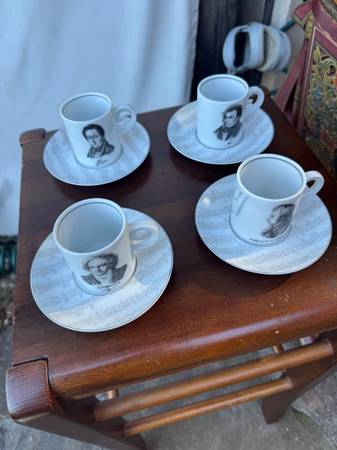 Composer espresso set-Cup of knowledge-tea pot-mosaic plates 1