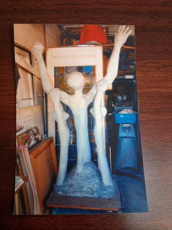 Concrete Sculpture Handmade in 1960 made by Les Kleinberg 1