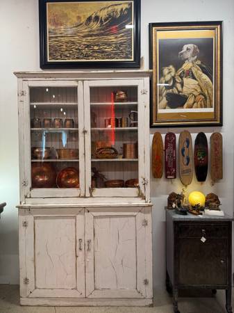 Antique French farmhouse cabinet 1