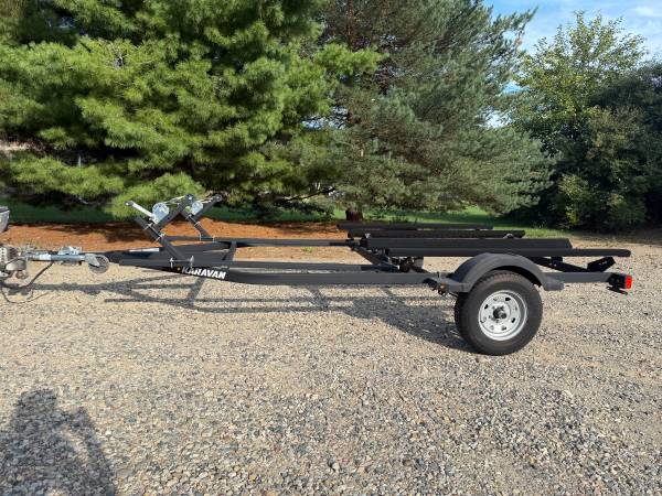 Karavan Double Jet Ski /Seadoo Trailer w/Flip up Wheel Jack 1