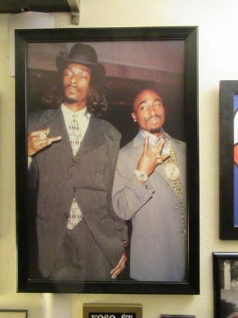 Extra Large Framed 2pac and Snoop Dogg Poster 1