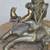 Large 21" brass statue depicting an owl & 2 small birds on tree stump 8 thumbnail