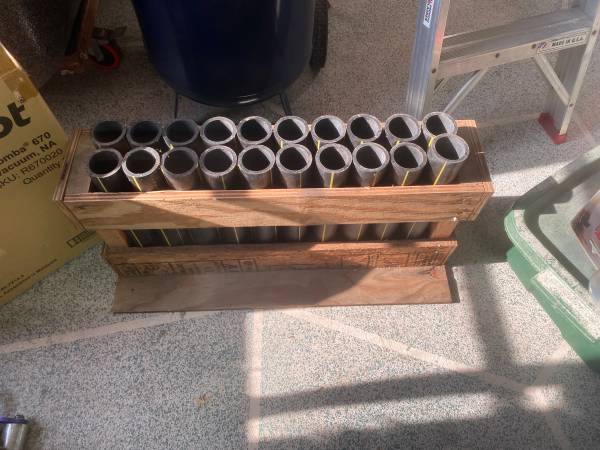 Generic Fireworks Mortar Rack 20 Shot Straight Tubes 1