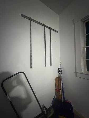 install wire shelving inside a garage 1