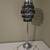 Polished Chrome Table Lamp with Smoked Acrylic Crystals  29 Inches Tall 3 thumbnail