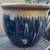 Large beautiful blue ceramic planter 3 thumbnail