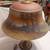 Victorian Pairpoint reverse Painted lamp - cracked 17 thumbnail