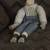 Vintage Cow Man Sculpture Doll! Ceramic Head & Hoofs, Cloth Clothing. 5 thumbnail