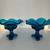 Antique Blue Viking Glass Candle Holders from the Epic Line 5 thumbnail