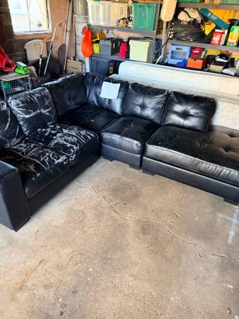 Sofa, printer, box springs, random kitchen stuff 1