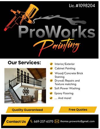 ProWorks Painting (Beat Anyone Prices Guaranteed) 1
