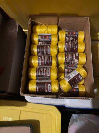 SecureLine Twisted Mason Line  Yellow  35 rolls 1