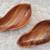 /// MONKEY POD EGGPLANT SHAPED WOOD BOWLS \\\ 1 thumbnail