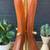 Mid-Century Modern Sculpted Walnut Table Lamp w/ Brass Accents, c.1960 7 thumbnail