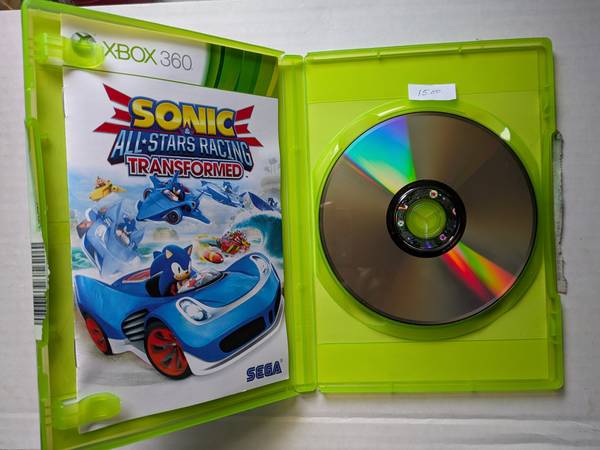 Sonic All Stars Racing Transformed (Microsoft Xbox 360) with manual 1