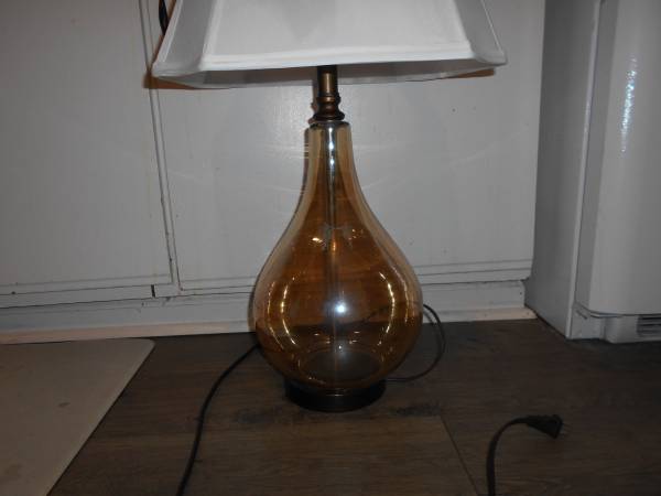 Glass Base Table Lamp 1